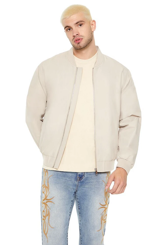 Drop-Sleeve Bomber Jacket