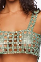 Open-Back Chainmail Crop Top