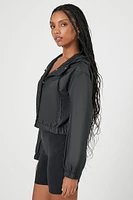 Hooded Snap-Button Jacket