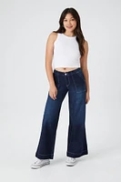 Wide-Leg Low-Rise Jeans