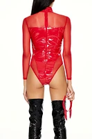 Devil Bodysuit & Headband Costume Set