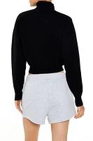 Cropped Half-Zip Pullover