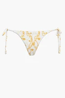 Chain Print String Bikini Bottoms