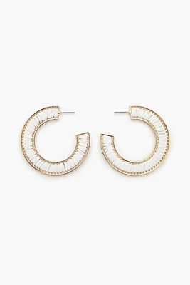 Threaded Hoop Earrings