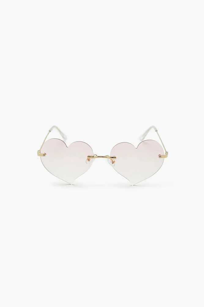 Rimless Heart Sunglasses