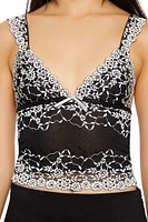 Lace Two-Tone Bow Cami