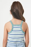 Girls Striped Cami Bodysuit (Kids)