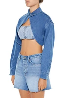 Super Cropped Denim Top