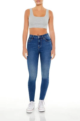 Mid-Rise Stretch-Denim Skinny Jeans