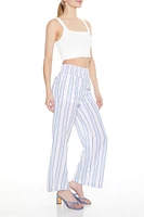 Striped Wide-Leg Pants