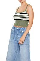 Striped Sweater-Knit Cami
