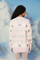 Hello Kitty Print Cardigan Sweater