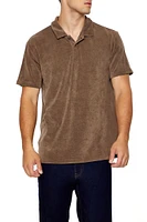 Soft Ribbed Knit Polo Shirt