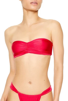 Ruched Bandeau Bikini Top