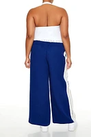 Plus Striped Wide-Leg Pants