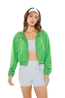 Active Cropped Zip-Up Jacket