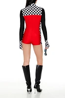 Racecar Driver Romper Costume Set