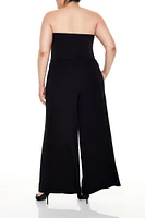 Plus Wide-Leg Drawstring Pants