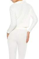 Cable Knit Half-Zip Sweater