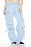 Distressed Utility Cargo Jeans