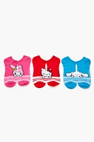 Hello Kitty & Friends Ankle Socks - 3 pack