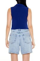 Sleeveless Bow Crop Top