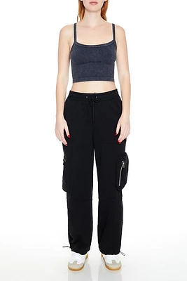 Fleece Toggle Cargo Sweatpants