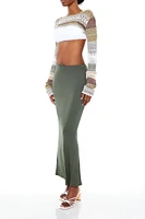Bow Bodycon Maxi Skirt