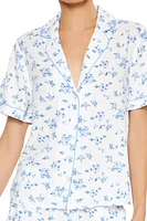 Floral Shirt & Shorts Pajama Set