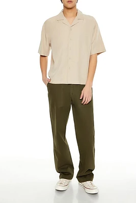 Mid-Rise Slim-Fit Pants