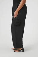 Plus Nylon Cargo Pants