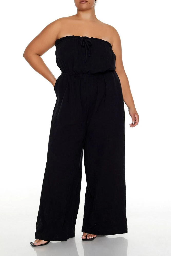 Plus Wide-Leg Jumpsuit