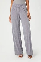 Metallic Wide-Leg Pants