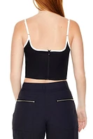 Two-Tone Cropped Cami