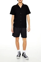 Textured Button-Front Shirt
