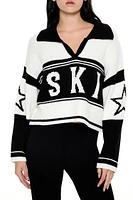 Ski Split-Neck Star Sweater