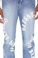 Blessed Stone Wash Slim-Fit Jeans