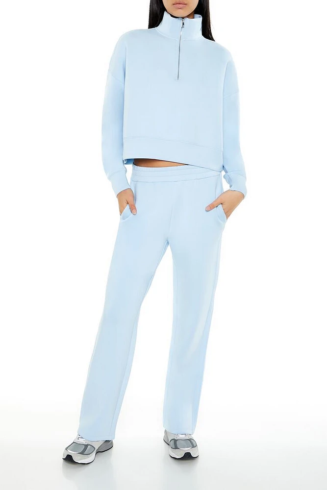 High-Rise Wide-Leg Sweatpants