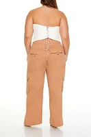 Plus Mid-Rise Cargo Pants