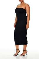 Plus Contour Sculpt Midi Tube Dress