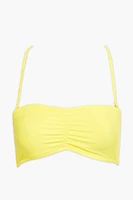 Ruched Bandeau Bikini Top