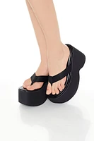 Platform Thong Wedges