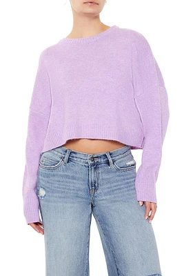 Cropped Drop-Sleeve Sweater