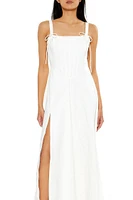 Poplin Corset Maxi Dress