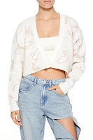 Bunny Cropped Cardigan Sweater