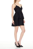 Layered Flounce Mini Dress