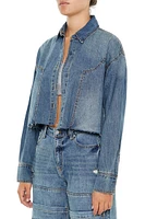 Denim Drop-Sleeve Shirt