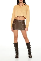 Boxy Cropped Shirt