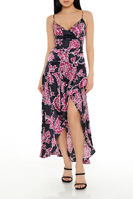 Floral Tulip-Hem Maxi Dress