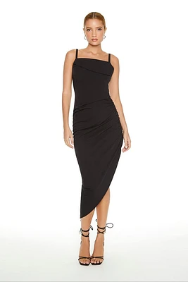 Asymmetrical Cami Midi Dress